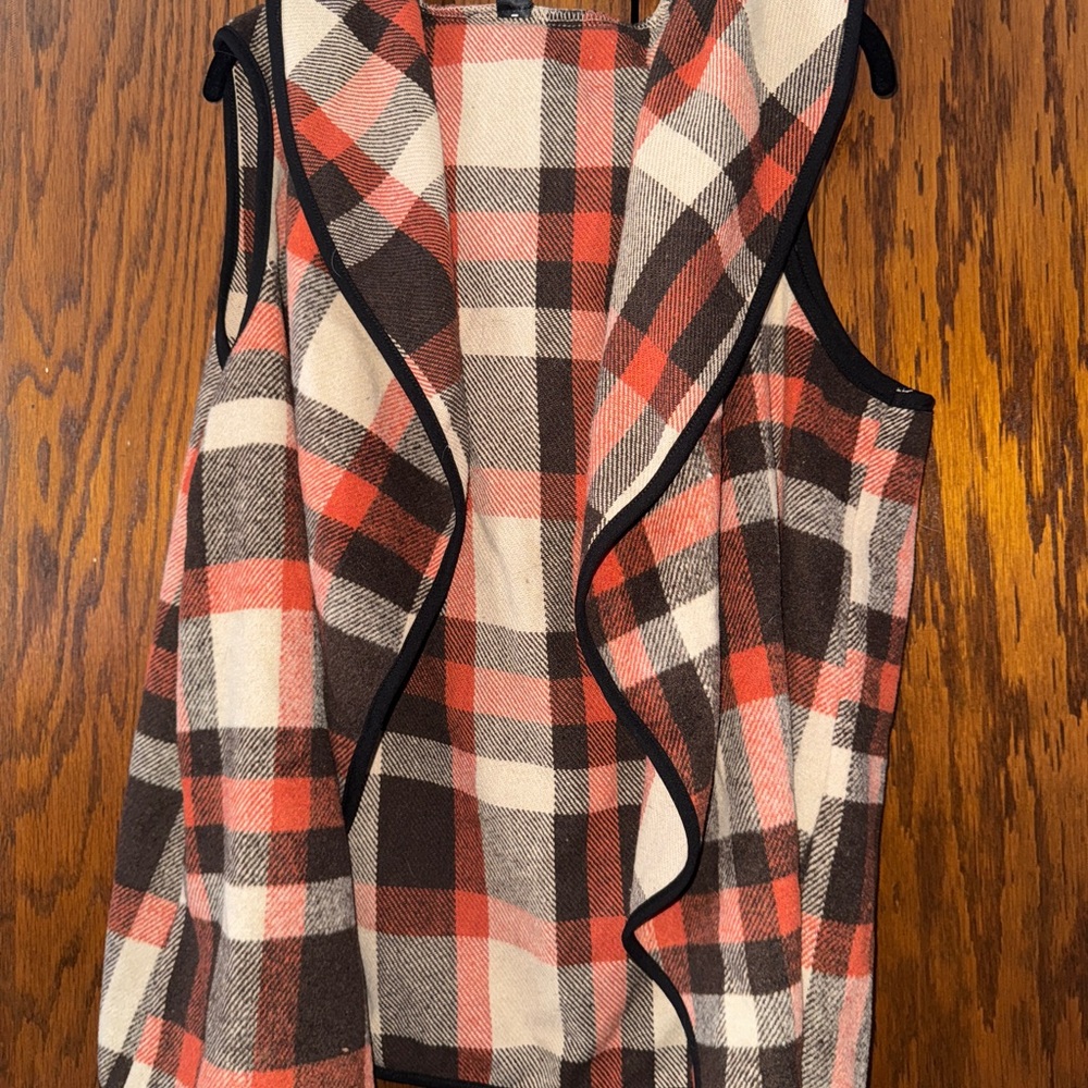 Plaid Sleeveless Vest